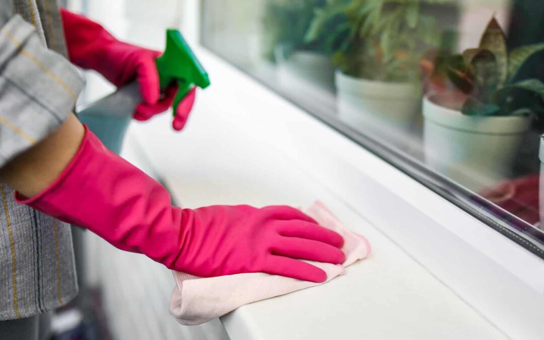 How to clean aluminium and PVC joinery